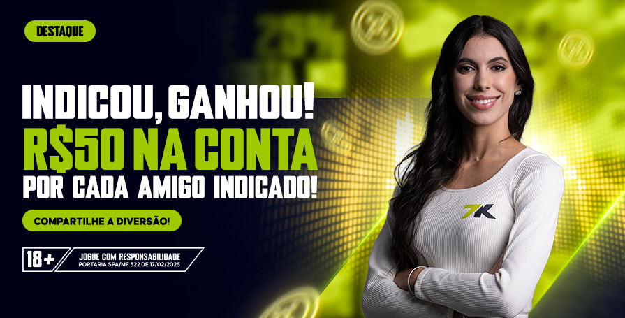 Indique e Ganhe na Bet7k: Ganhe R$ 50 de Saldo Real por Cada Amigo Convidado