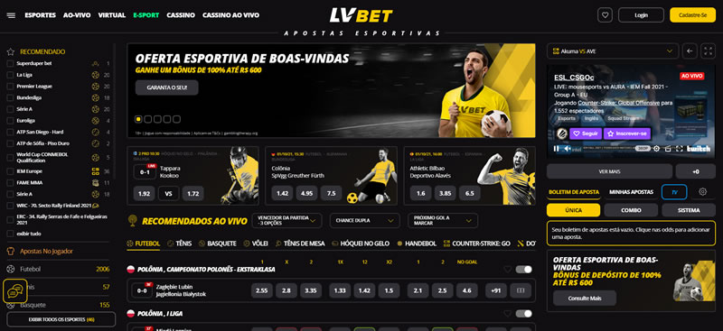 LVBET Bônus - 600 - Casa de Apostas